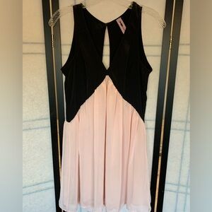 Solemio Pink and Black Top Tunic
